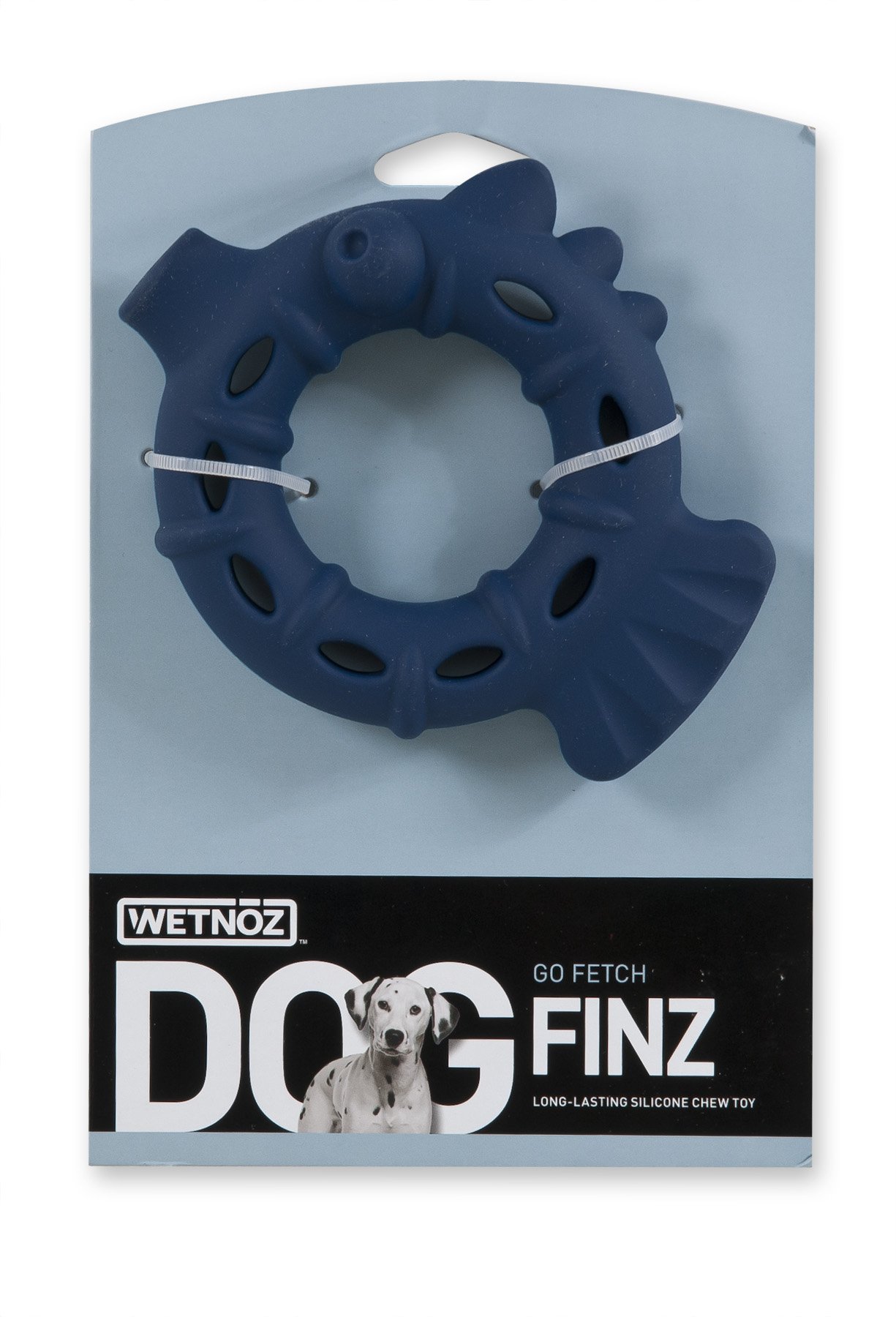 Wetnoz 30927 Finz Interactive Dog Toy for Small & Medium Dogs - Durable Chew Toy for Puppies & Adult Dogs - Indigo Blue - Perfect for Playtime, Training & Teething Relief