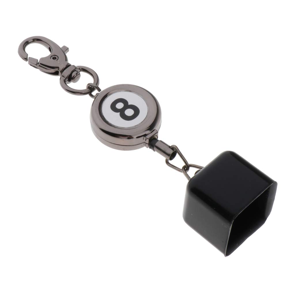 Tachiuwa Retractable Chalk Tip Holder Cue & Keychain for Pool, Billiard, Snooker - Durable Accessory for Professional Players & Home Game Rooms