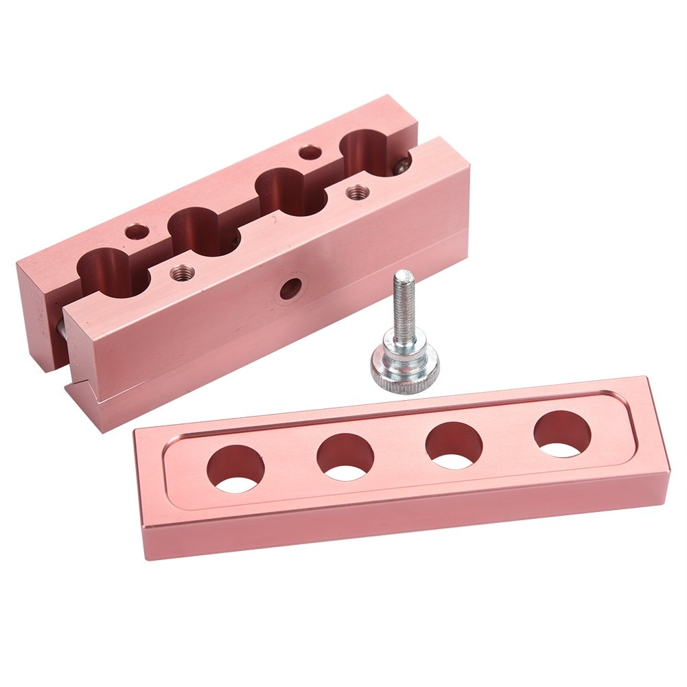 ANGGREK 12.1 DIY Lipstick & Lip Balm Maker Kit - Rose Gold Aluminum Alloy Beauty Tool with 4 Holes for Home Cosmetic Creation | Perfect for DIY Lip Care & Gift Making