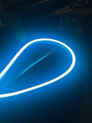 100ft Flexible LED Outdoor Neon Rope Light - Waterproof Decorative Lighting for Store, Home & Commercial Use - Ice Blue Tube Light 110V - Perfect for Parties, Weddings, Bars, and Outdoor Decor