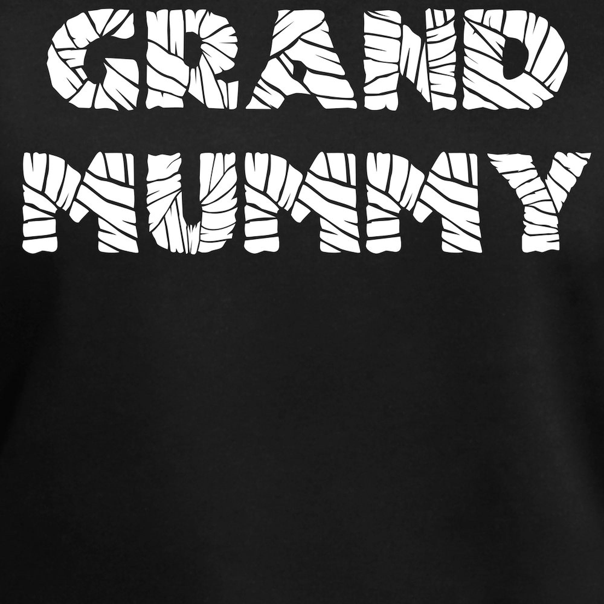 Grand Mummy T-Shirt for Women - Soft Cotton V-Neck Tee - Perfect for Halloween, Costume Parties & Funny Gift Giving