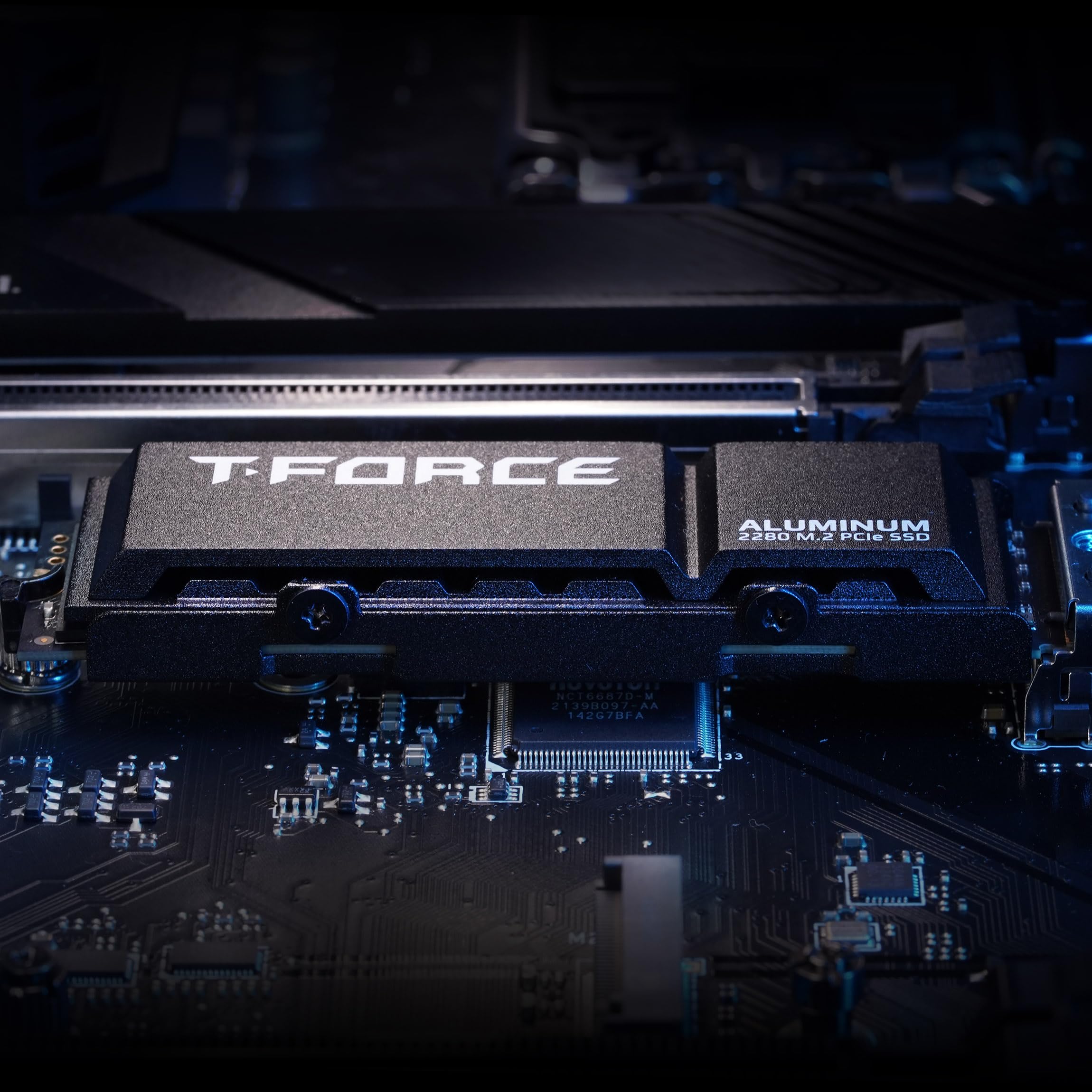 TEAMGROUP T-Force G70 PRO 4TB NVMe PCIe Gen4x4 M.2 SSD with Aluminum Heatsink - 7400MB/s Read, 6600MB/s Write, DRAM SLC Cache, 3D TLC NAND - Compatible with PS5 & Gaming PCs - Perfect for High-Performance Gaming, Video Editing, and Data Storage
