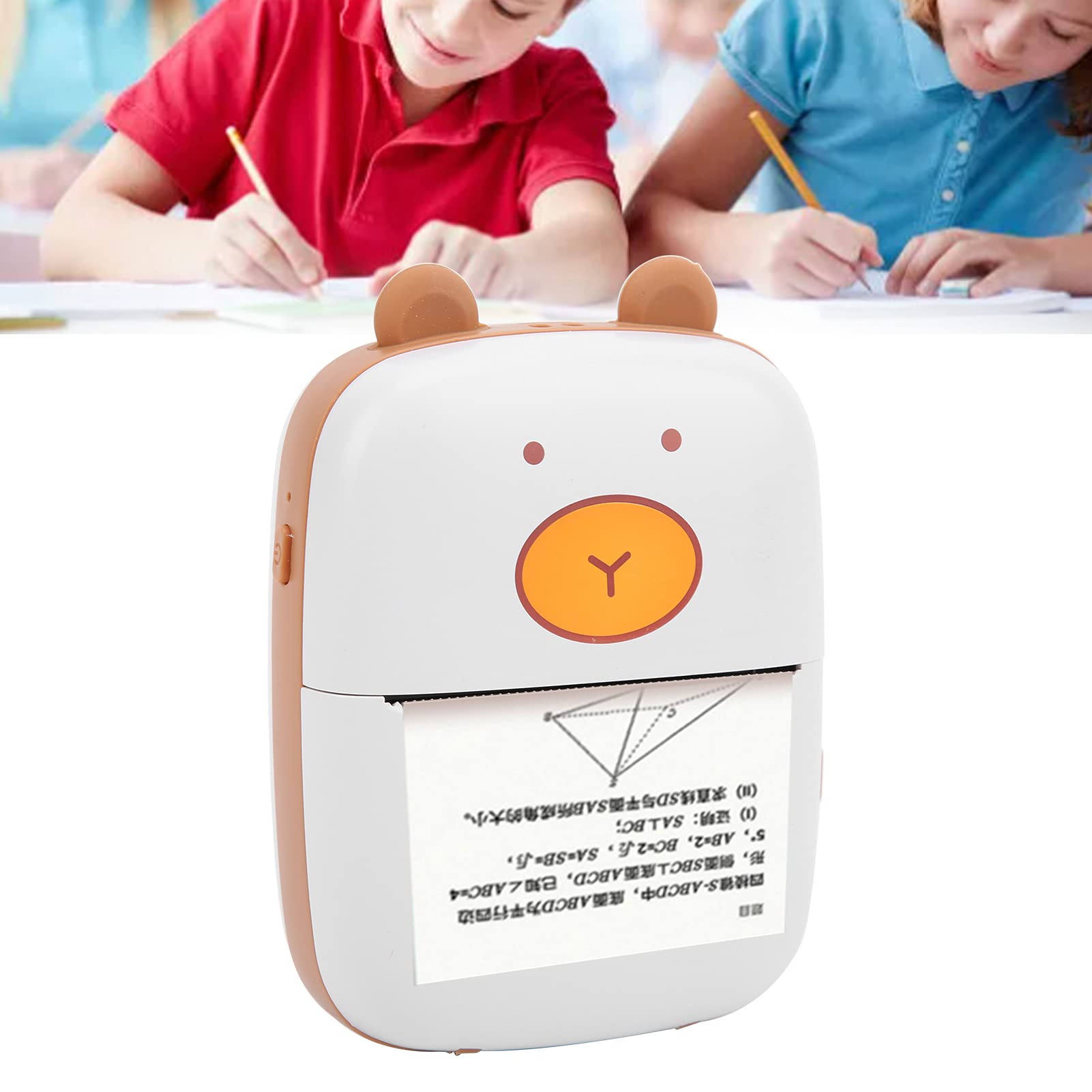 WNSC Thermal Printer - Low Noise, Multiple Fonts & Themes with Included Printing Paper - Perfect for Label, Photo & Receipt Printing at Home or Office