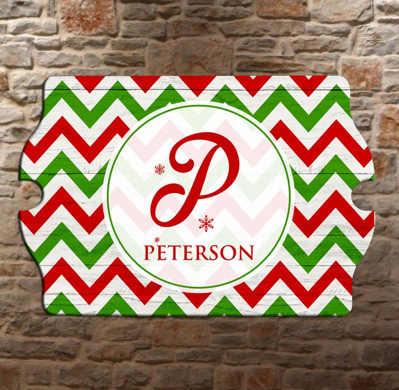 Custom Tavern Shaped Wood Bar Sign - Personalized Holiday Monogram Pub Sign for Christmas, Home Decor & Man Cave