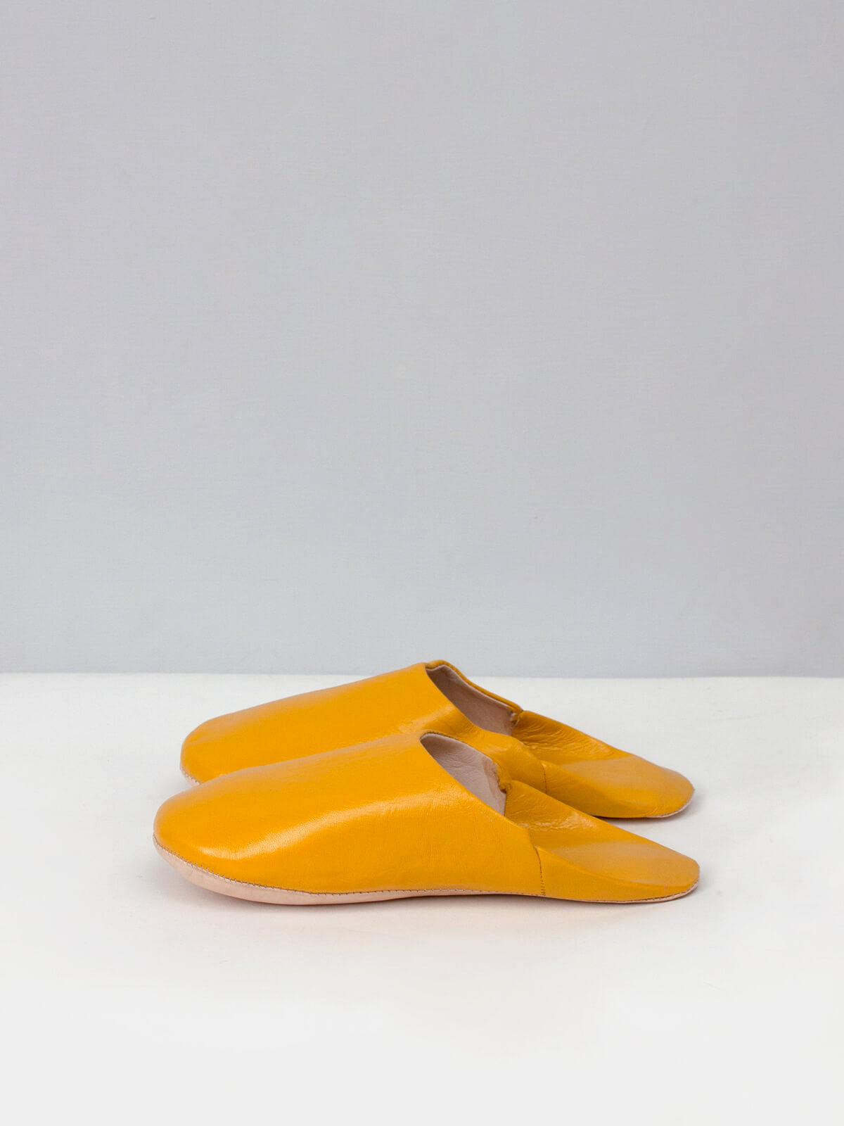 Authentic Moroccan Babouche Slippers - Soft Leather Mustard Yellow House Shoes for Men & Women | Perfect for Home, Lounge & Cultural Outfits