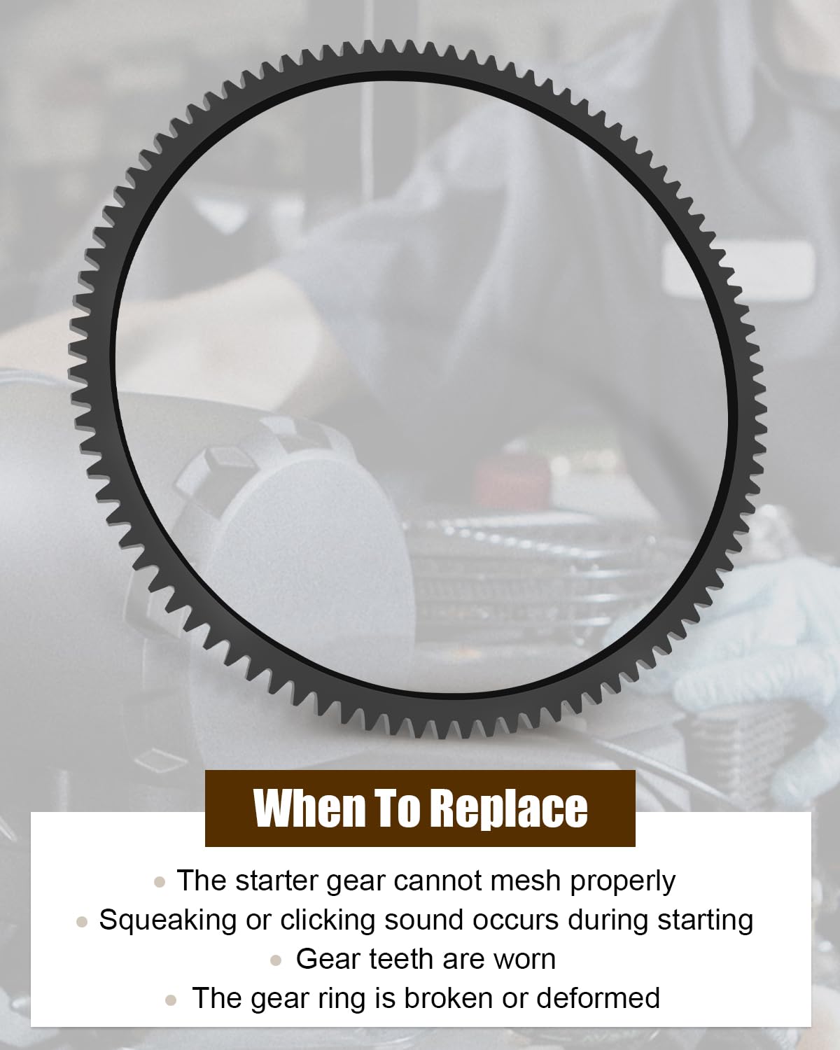 97 Teeth Flywheel Starter Ring Gear Replacement for Kohler Command V-Twin & Courage Engines - Compatible with Kohler Flywheels - Perfect for Lawn Mower, Tractor & Small Engine Repair