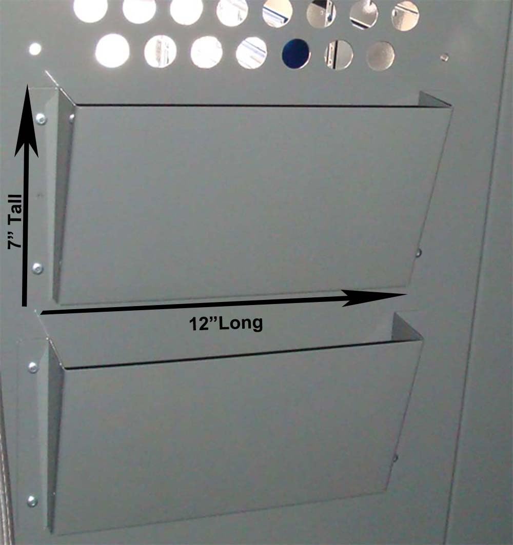 2-Slot File and Binder Organizer for Van Safety Partition - Perfect for Truck Drivers, Delivery Vehicles & Work Van Organization