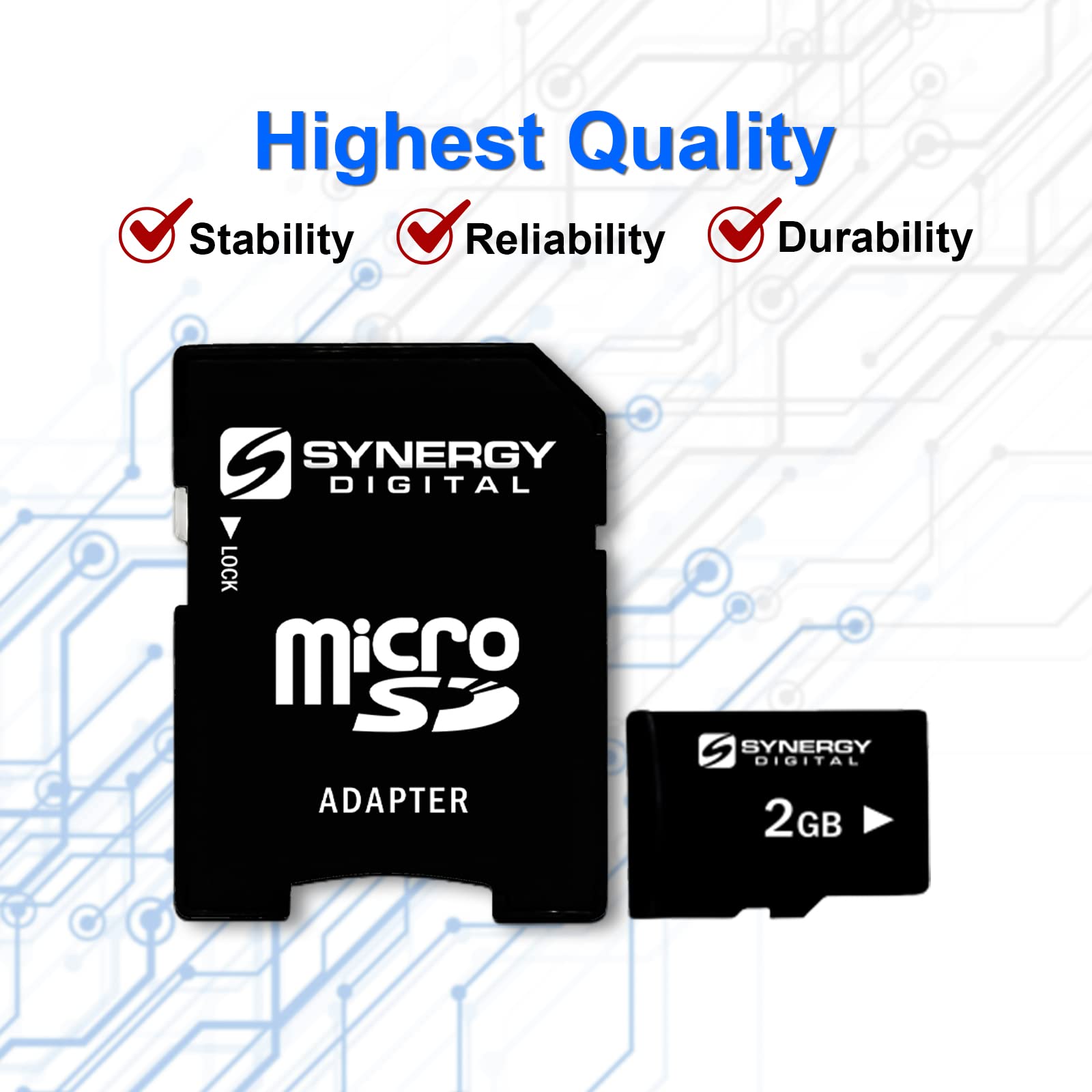 Samsung 2GB microSDHC Card with Adapter for Phones & Cameras