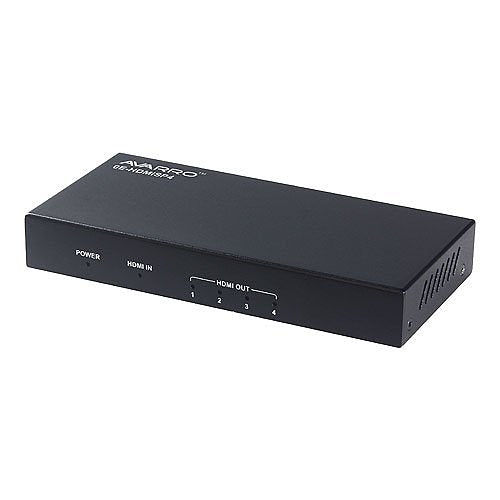 AVARRO 1x4 4K HDMI Splitter with Scaler - 4K@60Hz HDR, Ultra HD Video Distribution for Home Theater, Gaming & Conference Room Setup