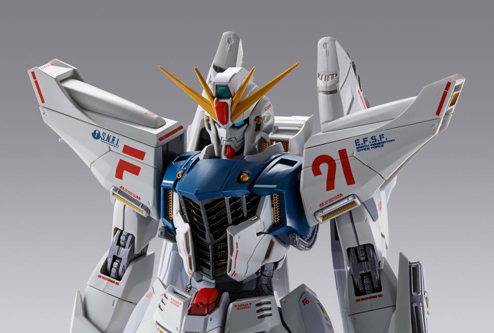 Bandai Metal Build Gundam F91 Formula 91 (Chronicle White Ver.) Exclusive Collectible Action Figure - Perfect for Anime Fans, Model Collectors & Display Showcase