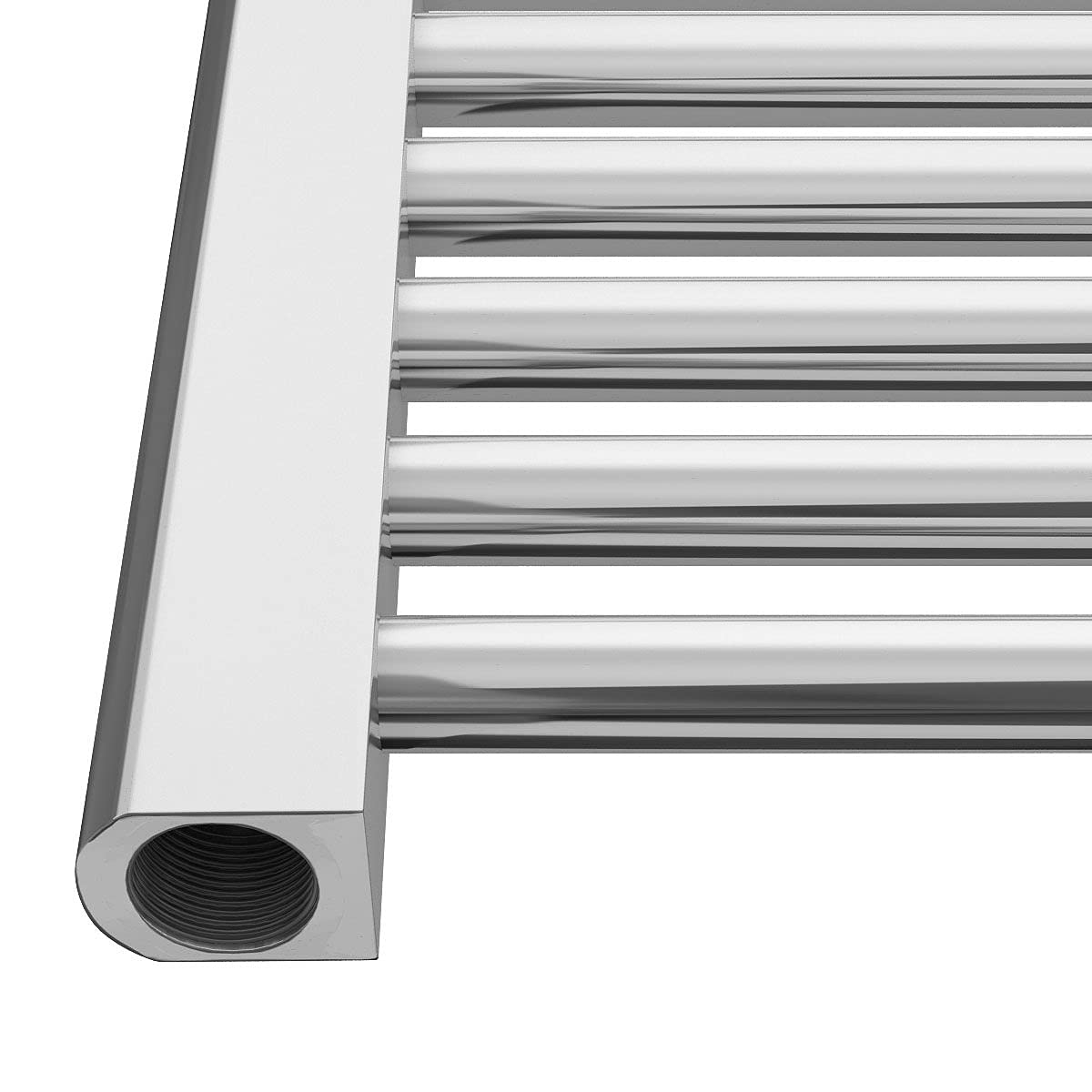 250W Electric Heated Towel Rail Radiator - 1100 x 500mm Chrome Bathroom Towel Warmer for Spa, Luxury Hotels & Cozy Home Use