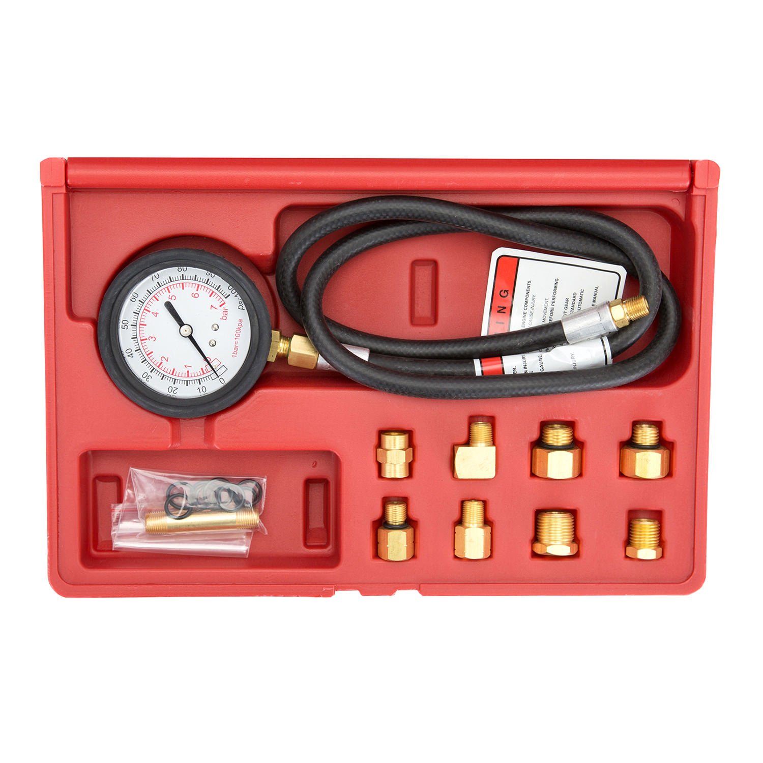 OEMTOOLS 27262 Professional Oil Pressure Gauge Set - 1 Pack - Accurate Engine Oil Pressure Testing for Automotive, Truck & Diesel Engines - Perfect for Mechanics & DIY Car Maintenance