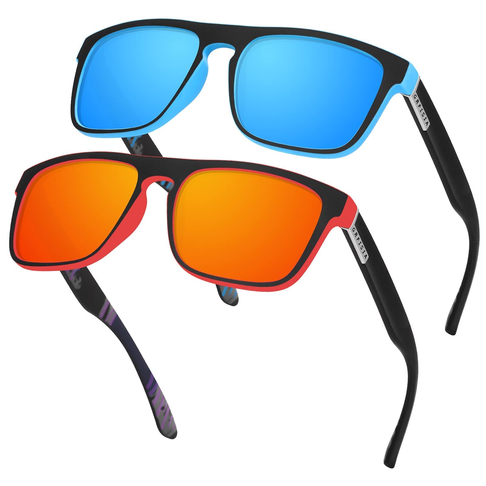 Vintage Polarized Sunglasses for Men & Women - 100% UV Protection Driving Shades - Classic Retro Style for Outdoor Activities, Beach, and Road Trips