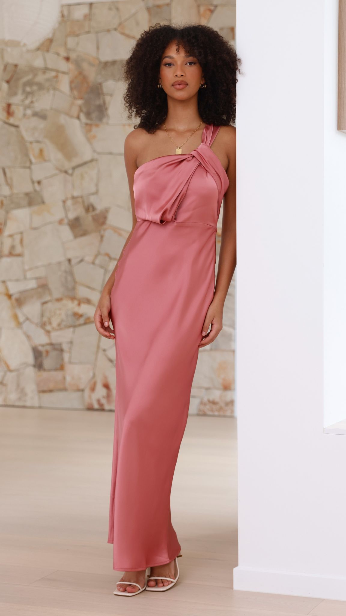 Greta Maxi Dress in Baked Rose - Elegant Long Flowy Dress for Women, Perfect for Summer, Beach, Weddings & Special Occasions