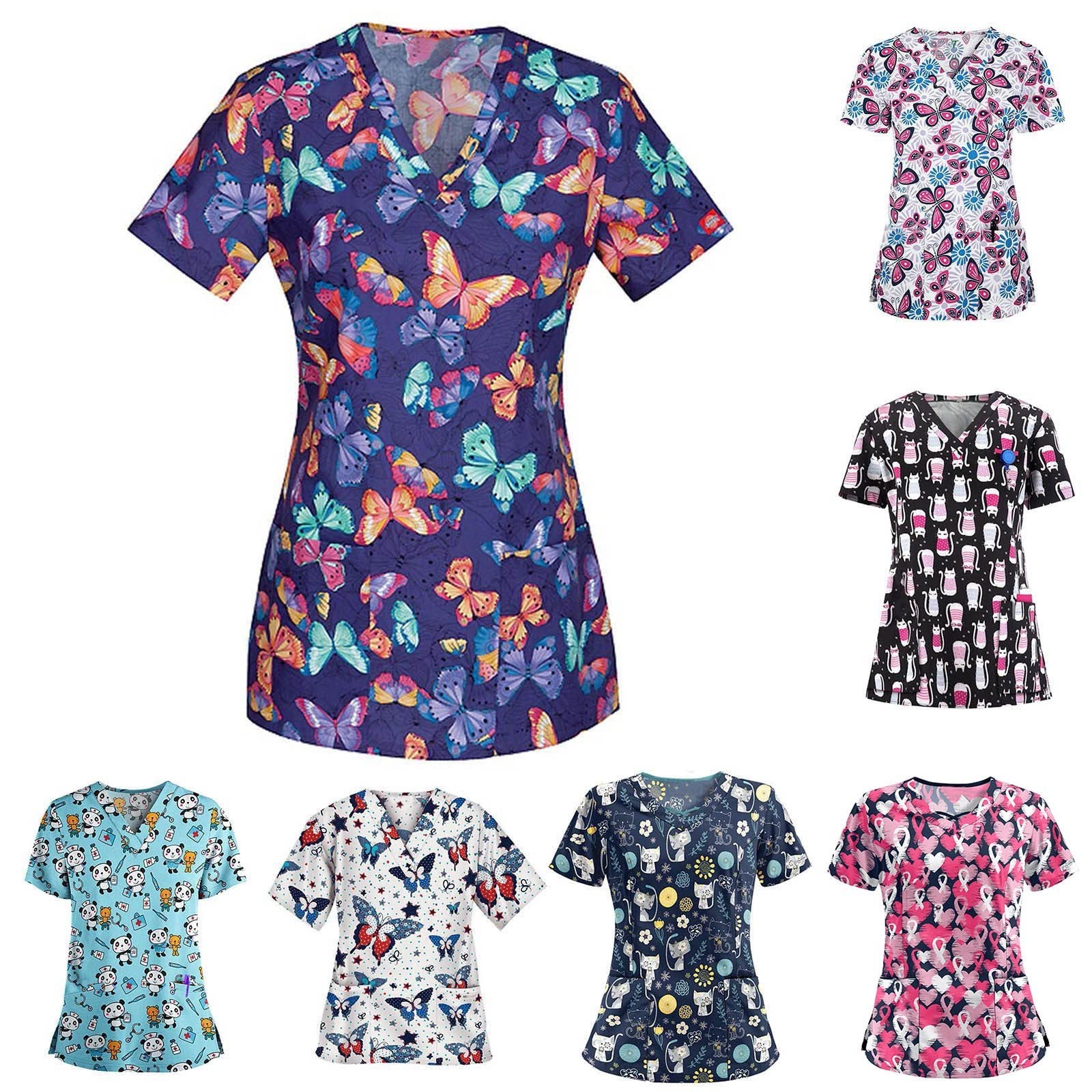 Plus Size Scrubs for Women - Classic & Comfortable Loose Scrub Tops | Perfect for Nurses, Doctors & Healthcare Professionals