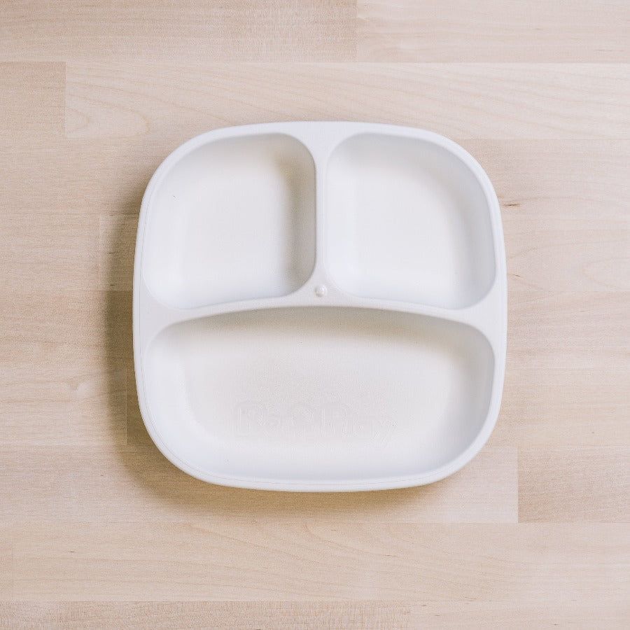 RePlay Divided Plate - BPA-Free Toddler Feeding Dish with Sections for Kids - Perfect for Mealtime, Snacks, and Portion Control at Home or On-the-Go