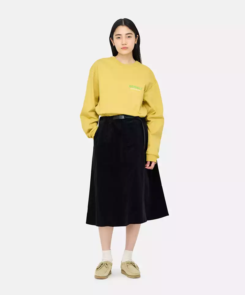 Stylish Paneled Midi Skirt for Women - Flattering A-Line Design, Comfortable Stretch Fabric - Perfect for Office Wear, Date Nights & Casual Outings