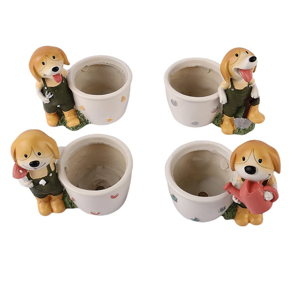 Cute Animal Shaped Succulent Planter Pots - Panda, Fox, Cow, Elephant, Sheep & Zebra Designs for Mini Cactus & Plants | Perfect for Home & Office Decor, Desk Decorations, Gift Ideas & Indoor Gardening