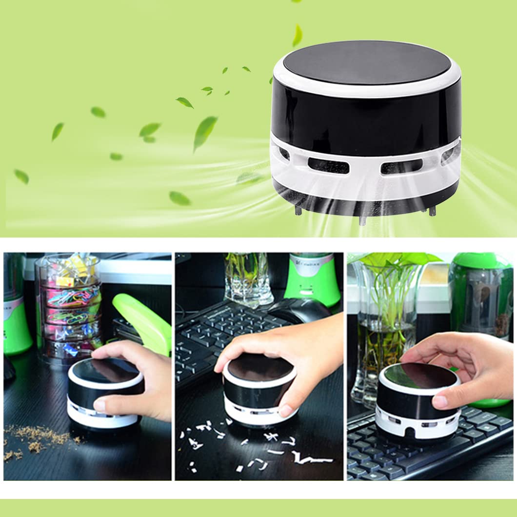 Rolin Roly Mini Cordless Handheld Vacuum Cleaner - Portable Desktop Dust Sweeper for Keyboard, Crumbs & Small Debris | Perfect for Home, School, Office & Computer Cleaning