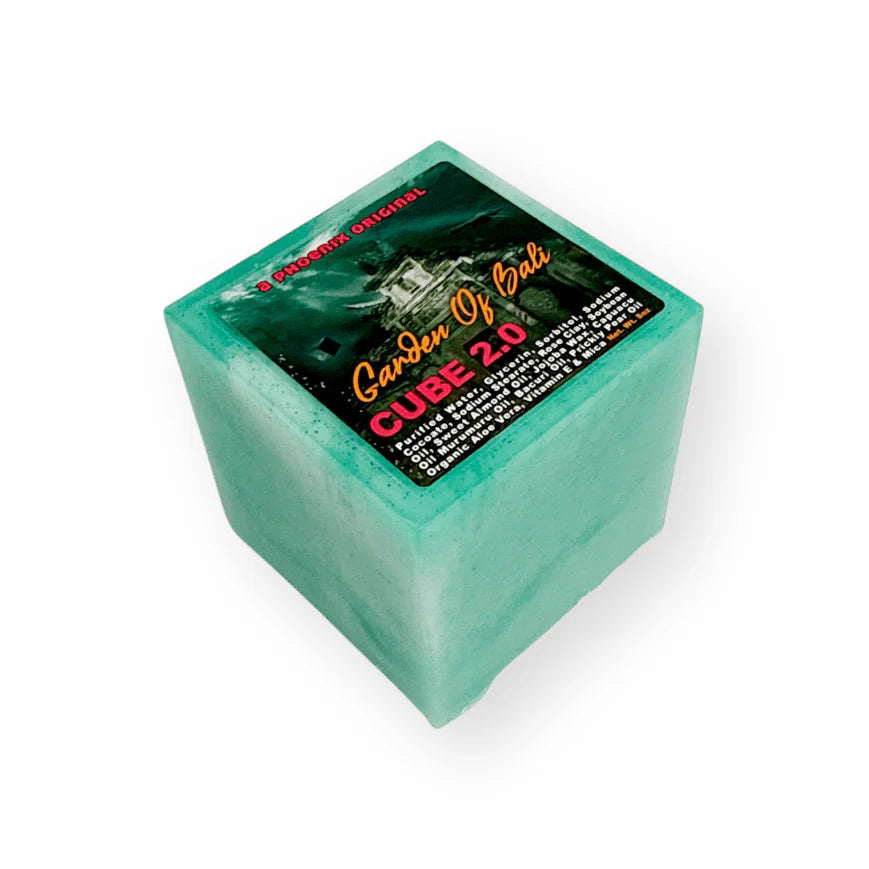 Phoenix Shaving Garden of Bali CUBE 2.0 Preshave Soap for Men - Natural Shaving Prep with Shea Butter & Essential Oils - Perfect for Sensitive Skin & Wet Shaving Routine
