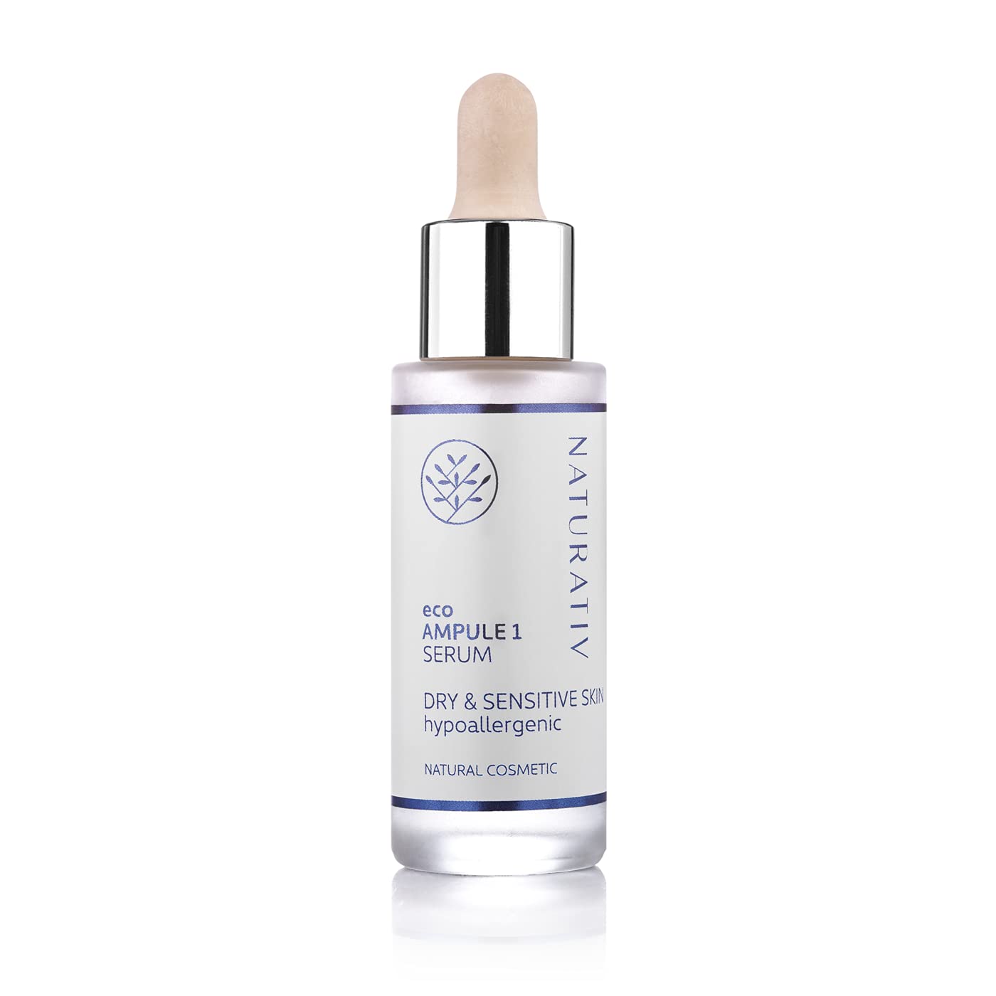 Naturativ Eco Ampule 1 Serum for Dry & Sensitive Skin - 30ml Hydrating Facial Treatment | Perfect for Night Routine & Skin Repair
