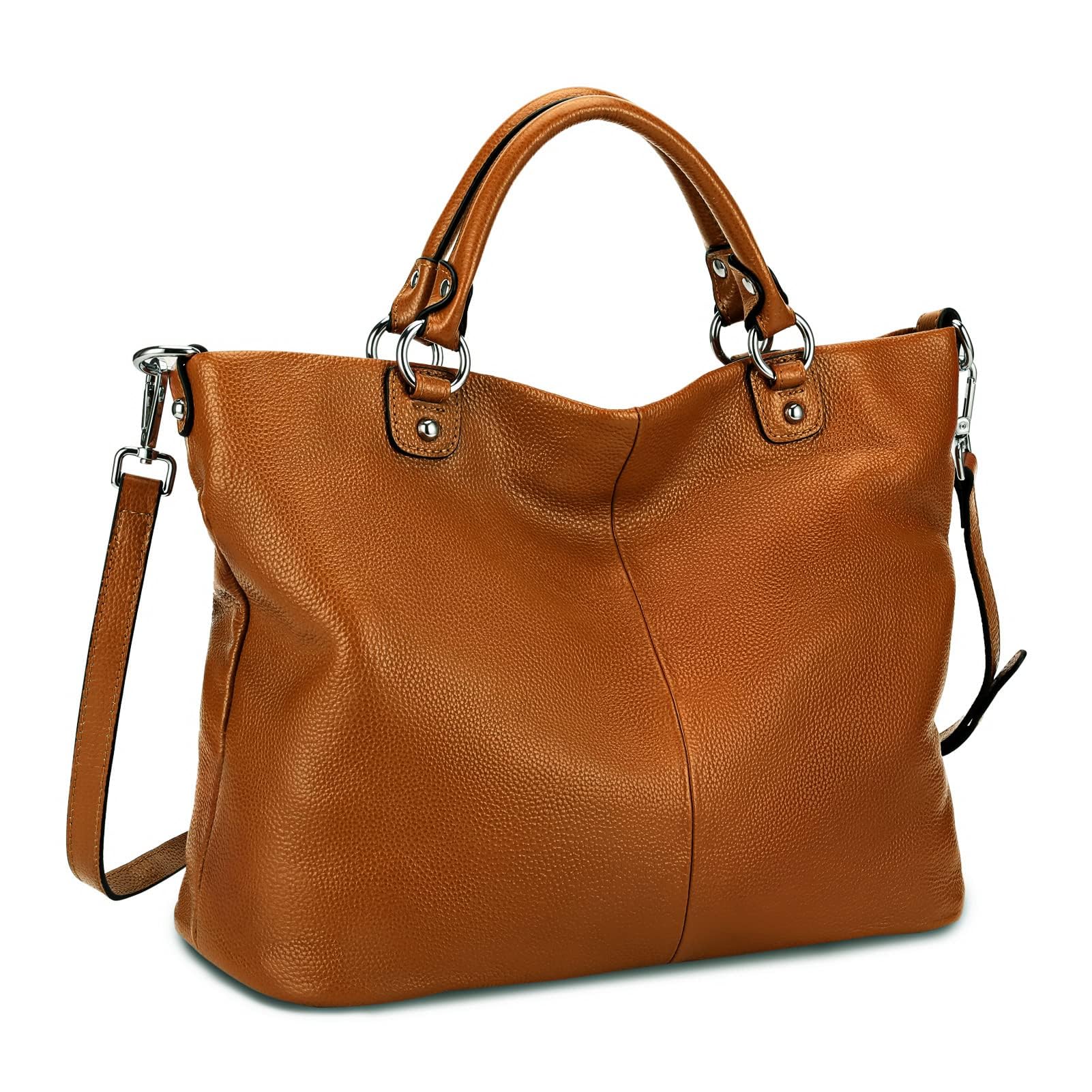 Kattee Women's Soft Leather Tote Bag - Stylish Satchel Purse & Handbag for Work, Travel & Everyday Use
