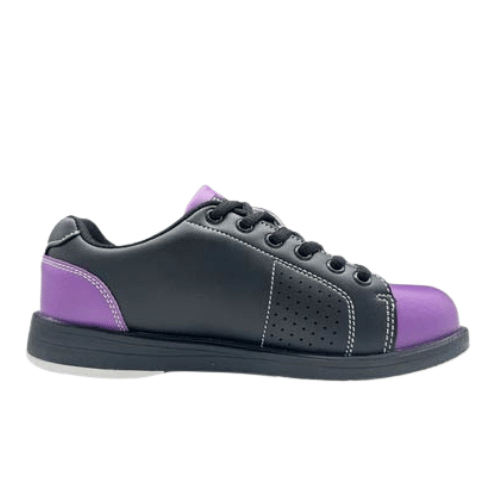 ELITE Youth Classic Black/Purple Bowling Shoes - Lightweight & Comfortable for Kids & Teens - Perfect for League Play, Casual Bowling & Arcade Fun