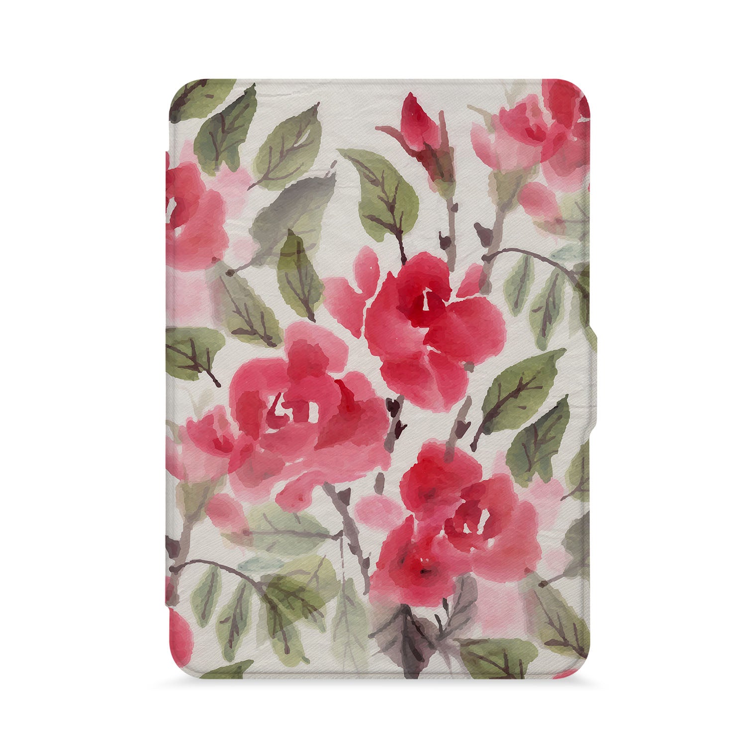 Waterproof Kindle Case with Elegant Watercolor Flower Design - Perfect for Reading at Home, Travel, and Outdoor Use