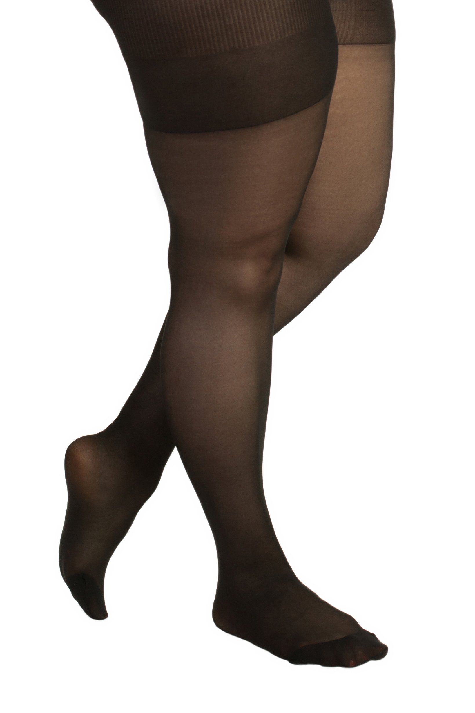 Plus Size Pantyhose for Women - Soft Sheer Queen Tights - Comfortable & Stretchy Opaque Tights for Everyday Wear, Work & Special Occasions