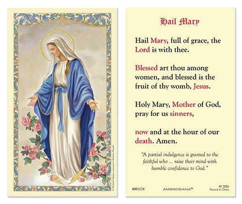 Christaian Brand Catholic HCL 25P OL Grace/Hail Mary Rosary - Prayer Beads for Devotion, Meditation & Spiritual Gifts