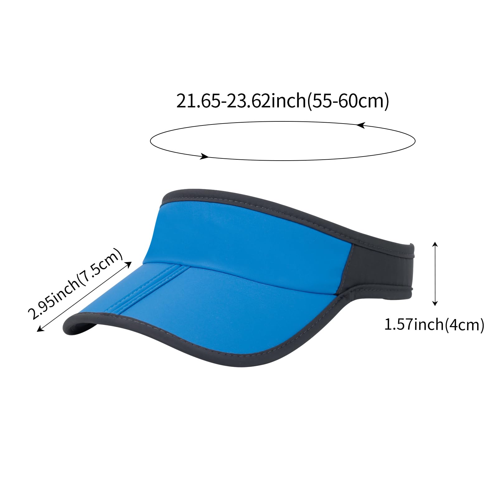 Best Sports Sun Visor Hats for Men & Women - Foldable Brim, Lightweight & Packable Adjustable Visor Caps - Perfect for Running, Golf, Tennis & Outdoor Activities
