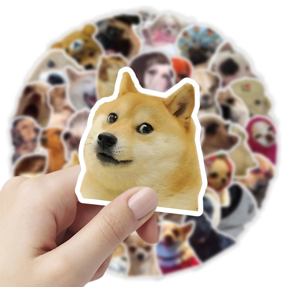 200Pcs Funny Cat and Dog Meme Stickers - Realistic Pet Decals Vinyl Stickers for Laptop, Water Bottle, Scrapbook, Phone - Perfect for Teens and Adults to Decorate Personal Items and Express Personality
