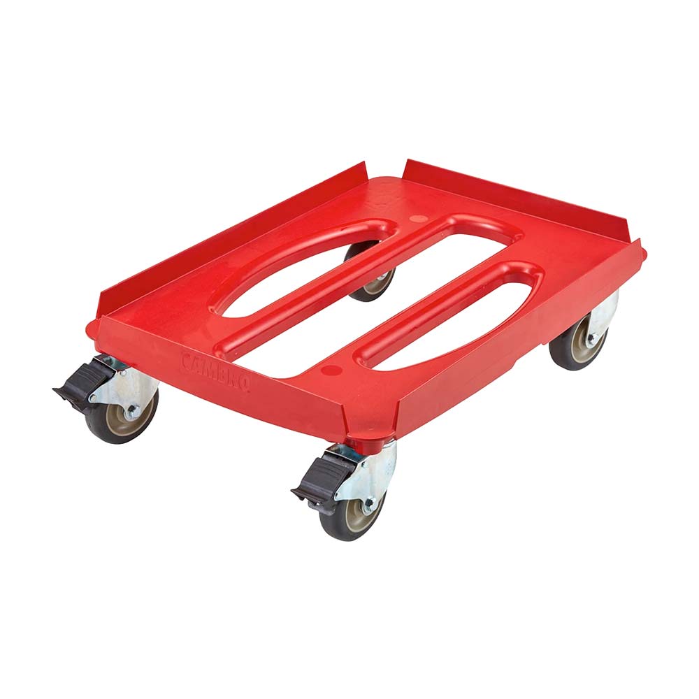 Cambro CDC300358 Cam GoBox Camdolly - Heavy Duty 550 lb Capacity, Hot Red - Perfect for Food Service, Catering & Industrial Transport