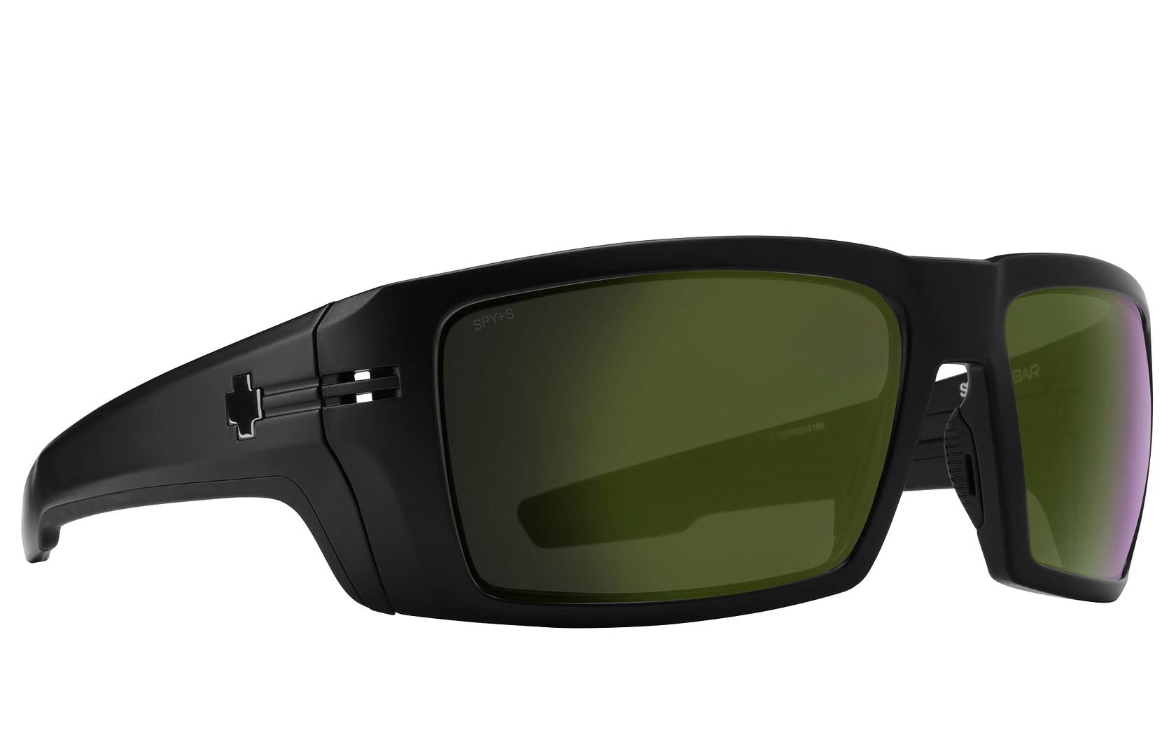 Spy Optic Rebar ANSI Certified Wrap Sunglasses - Rectangular Frame with Color & Contrast Enhancing Lenses for Cycling, Running & Outdoor Sports