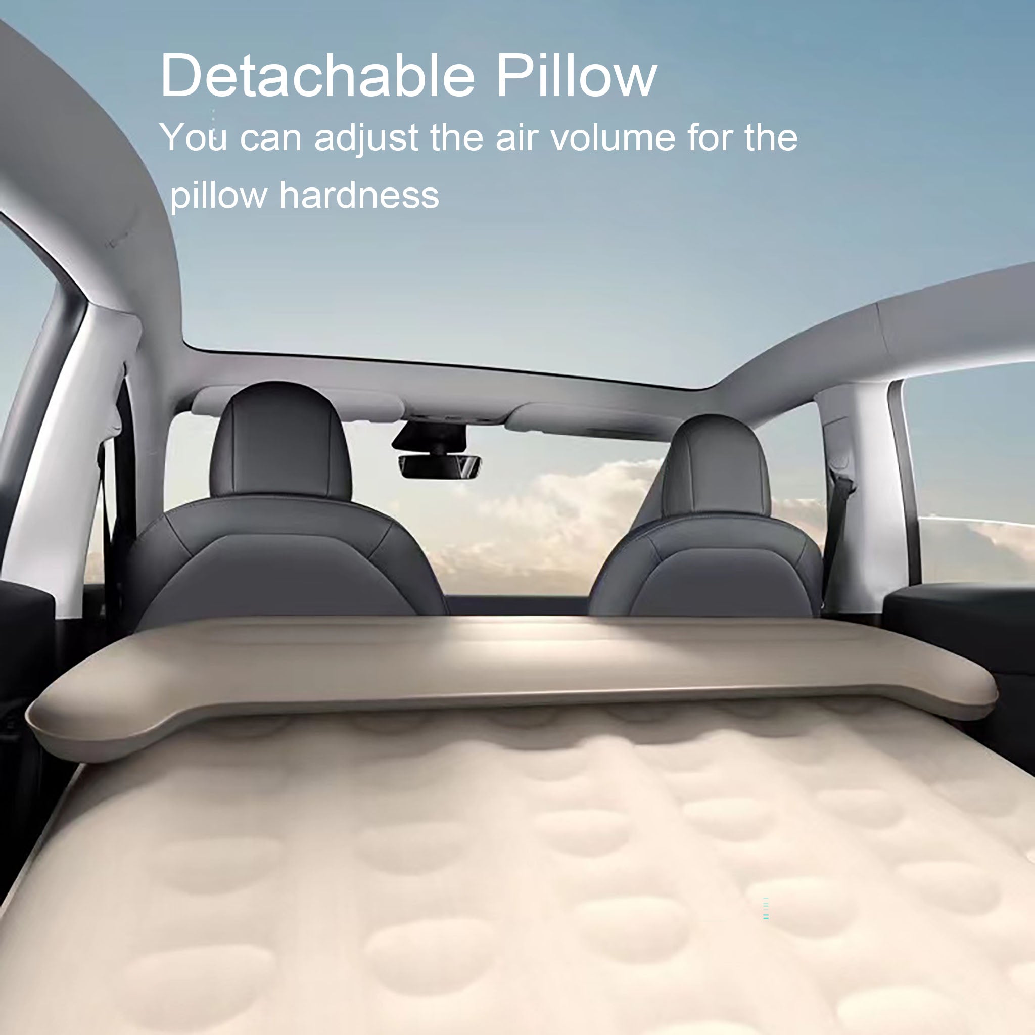 Tesla Model Y Custom Fit Air Mattress for Camping & Road Trips (2020-2025) - Comfortable Inflatable Bed for Car Camping, Travel & Outdoor Adventures