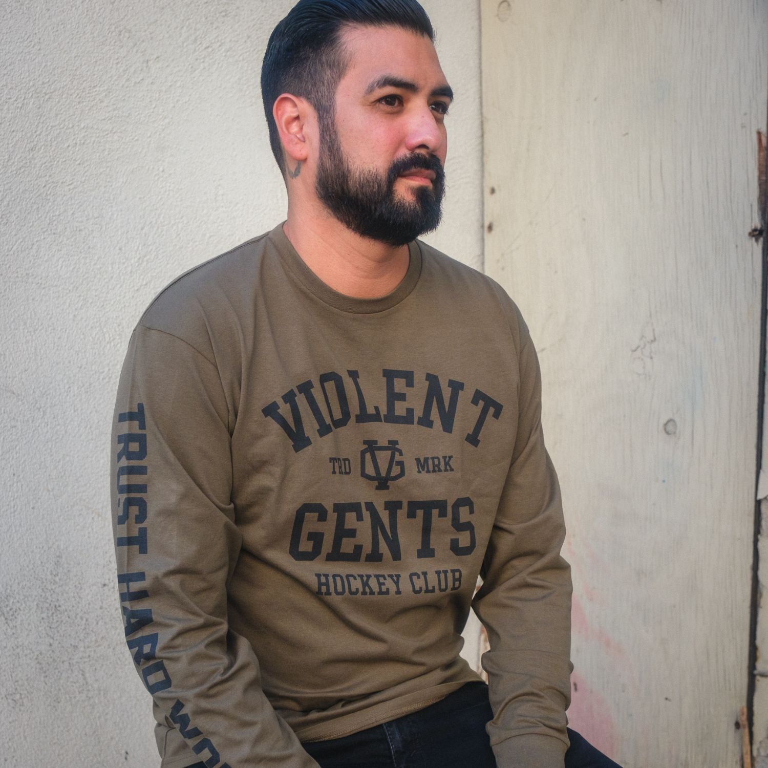 Chelios Premium Long Sleeve T-Shirt for Men - Comfortable Cotton Crewneck Casual Shirt | Perfect for Everyday Wear, Work & Outdoor Activities