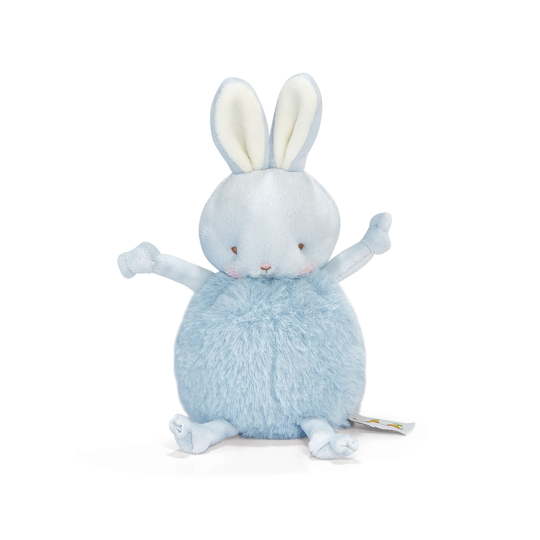 Roly Poly Maui Blue Bunny Plush Toy - Soft & Cuddly Stuffed Animal for Kids, Perfect for Gifts, Nursery Decor & Comforting Companionship