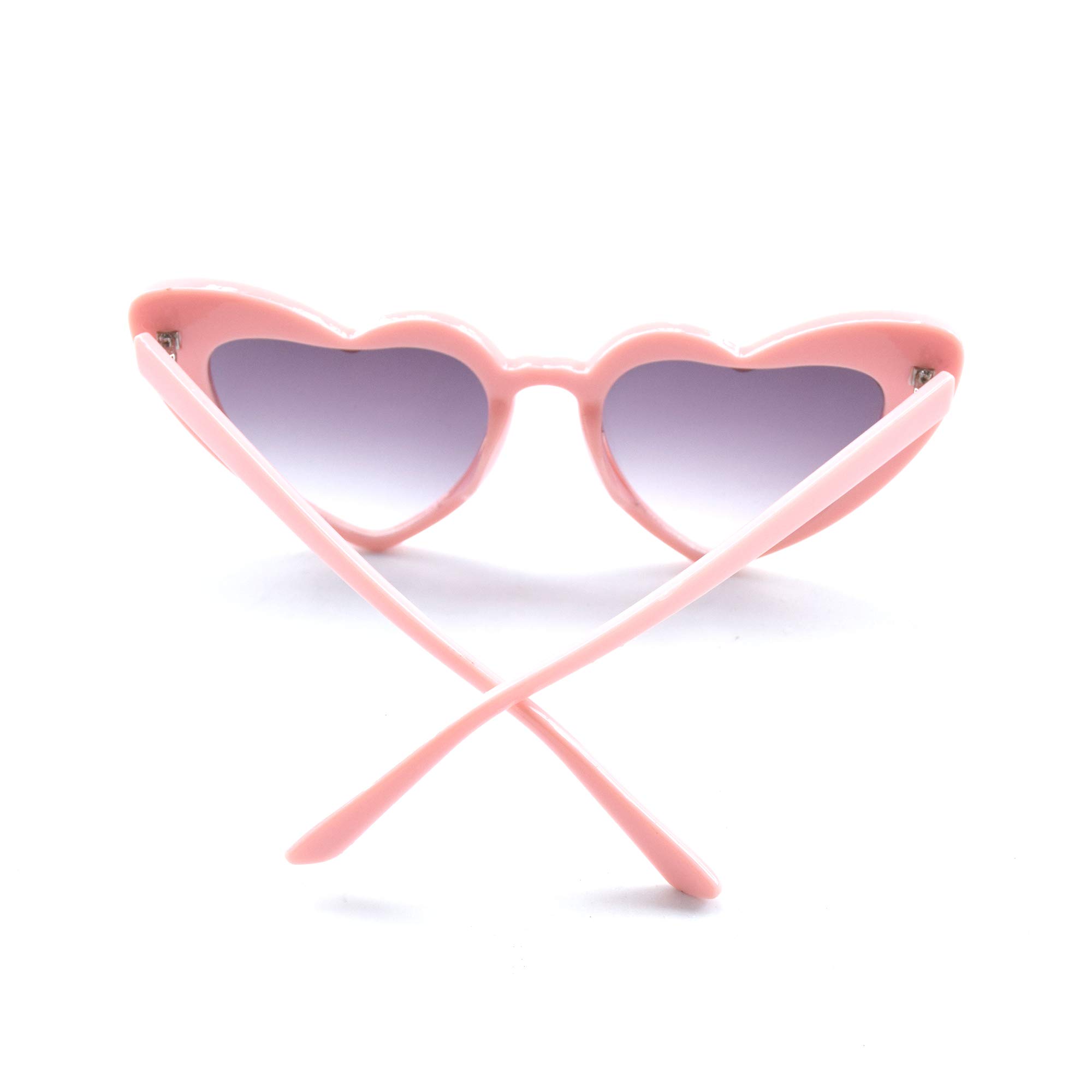 Stylish Heart Shaped Cat Eye Sunglasses for Women - Retro Mod Fashion Sunglasses - Perfect for Beach, Summer Outfits & Vintage Style Looks