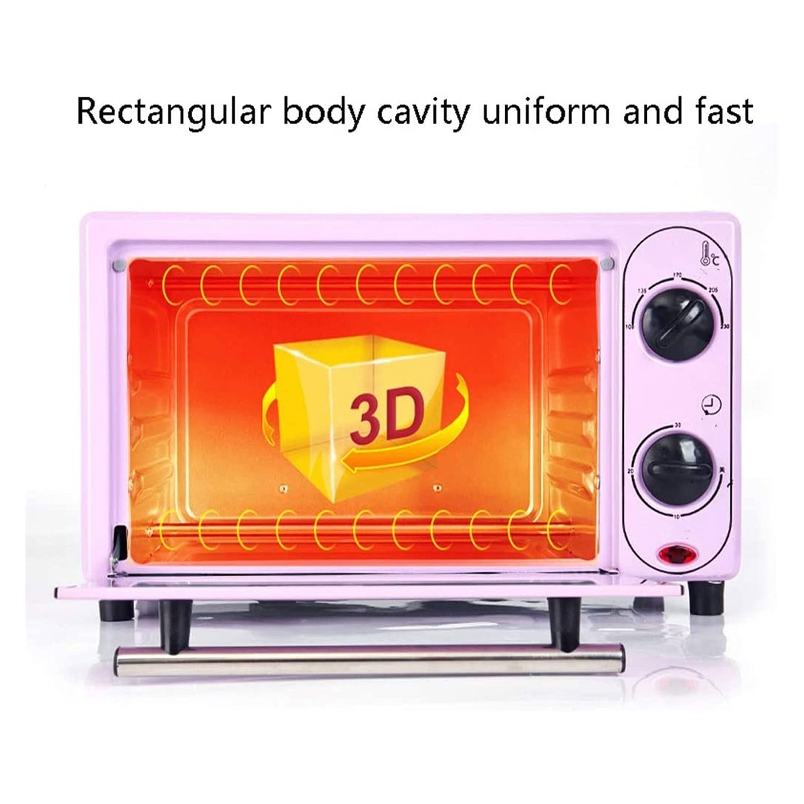 HHWKSJ Extra Large Stainless Steel Countertop Rotisserie Convection Toaster Oven - Perfect for Baking, Roasting & Toasting | Ideal for Kitchens, Small Spaces & Quick Meals