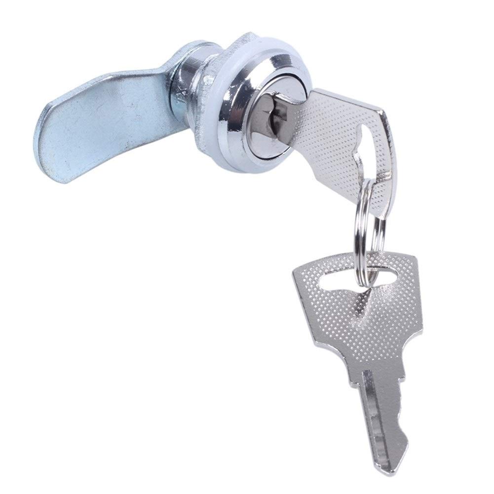 Heavy Duty Cam Latches with Keys - Secure Locking Mechanism for Lockers, Cabinets, Mailboxes, Drawers & Cupboards (Grey) - Ideal for Home, Office & School Storage Security