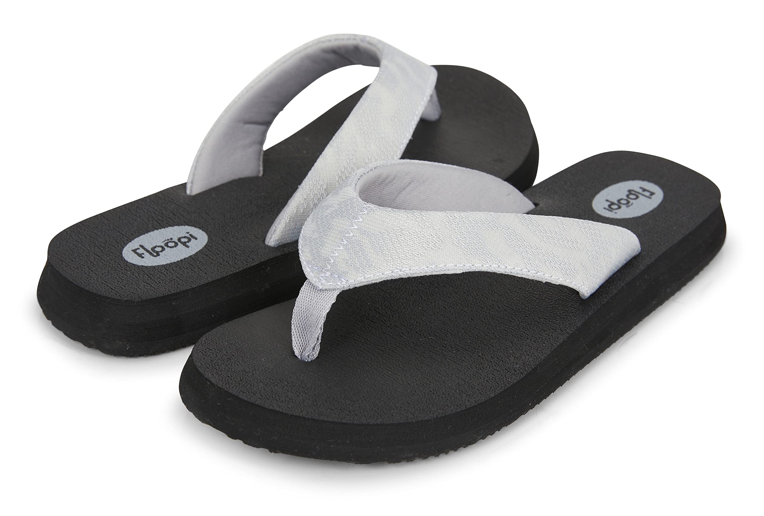 Floopi Women's Flip Flops - Comfortable Yoga Sandals with Anti-Skid Soles for Beach, Pool, Spa & Indoor/Outdoor Use | Ladies Thong Sandals for Walking, Travel & Relaxation
