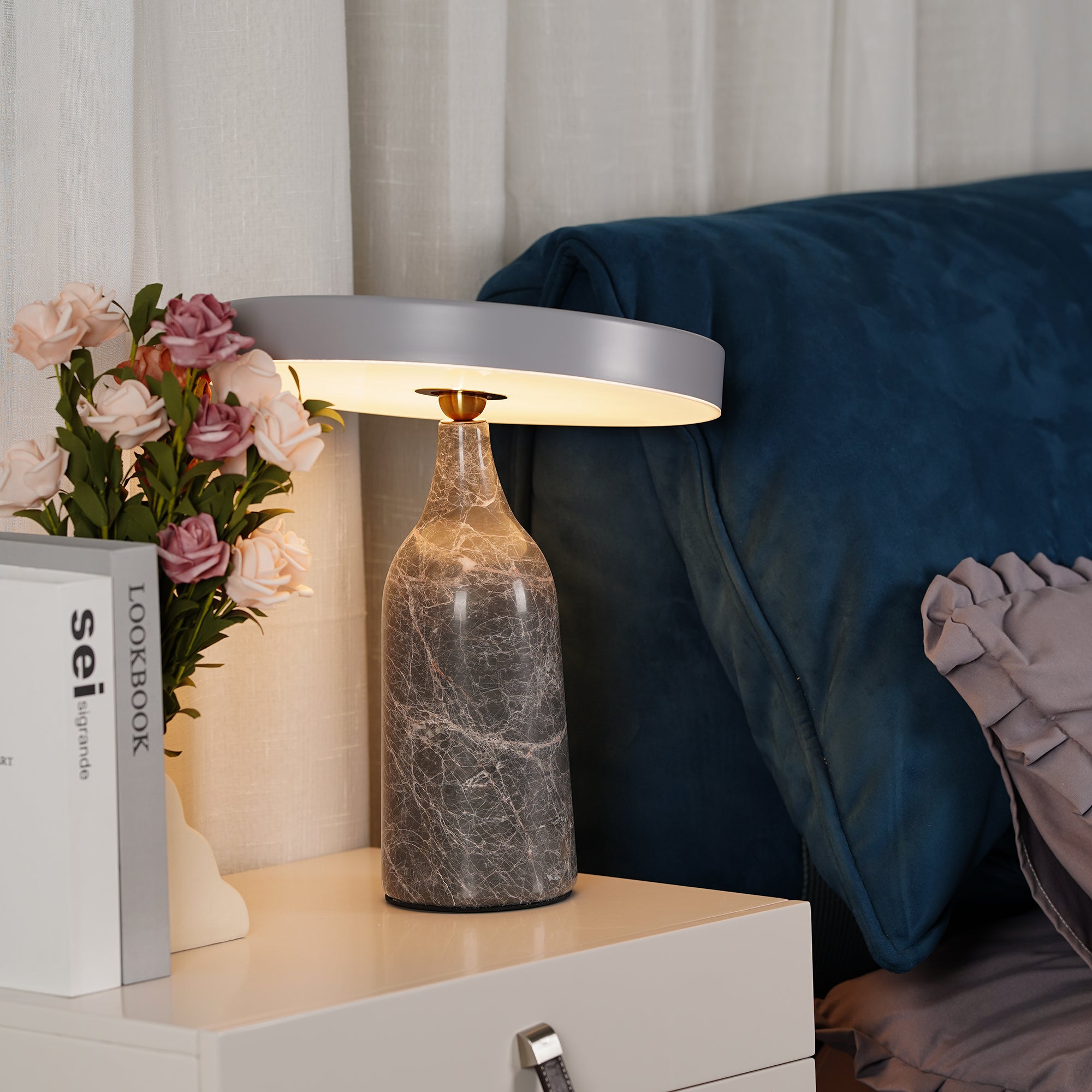 Eddy Table Lamp - Modern LED Desk Light with Adjustable Brightness for Home Office, Bedroom & Study Room | Perfect for Reading, Working & Decor