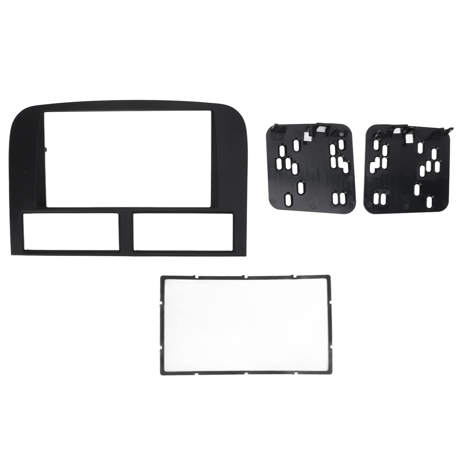Premium 2 Din Car Stereo Radio Dashboard Trim Kit - Perfect Fit for Jeep Grand Cherokee 1999-2004 | Durable Bezel Replacement & Panel Upgrade | Ideal for Car Audio System Installation & Interior Customization | Great for Off-Road Adventures & Daily Commuting