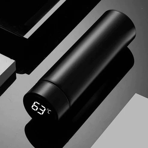 Smart LED Temp Display Insulated Water Bottle 500ml - Gym & Office Hydration