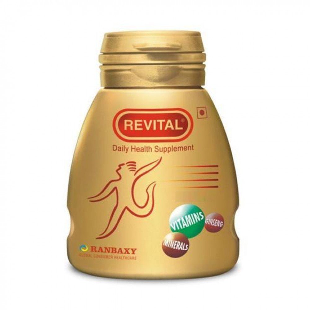 Revital by Ranbaxy - Ginseng Vitamins & Minerals Supplement (30 Capsules) - Boost Energy & Immunity for Workout & Daily Wellness