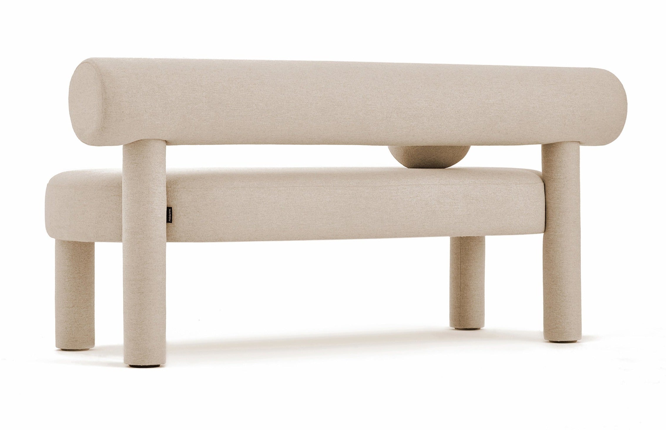Noom Gropius CS1 Modern Sofa - Mid-Century Design, Comfortable Fabric Upholstery for Living Room, Lounge & Office Spaces