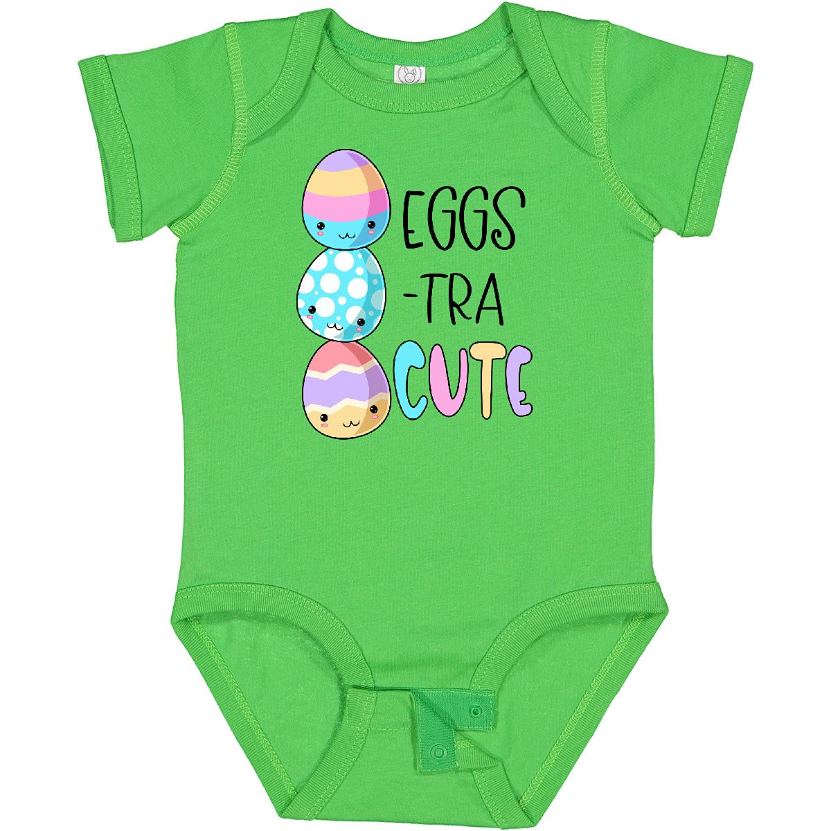 Inktastic Eggs-tra Cute Fun Easter Eggs Baby Bodysuit - Adorable Easter Outfit for Infants & Toddlers - Perfect for Easter Photos, Egg Hunts & Family Celebrations