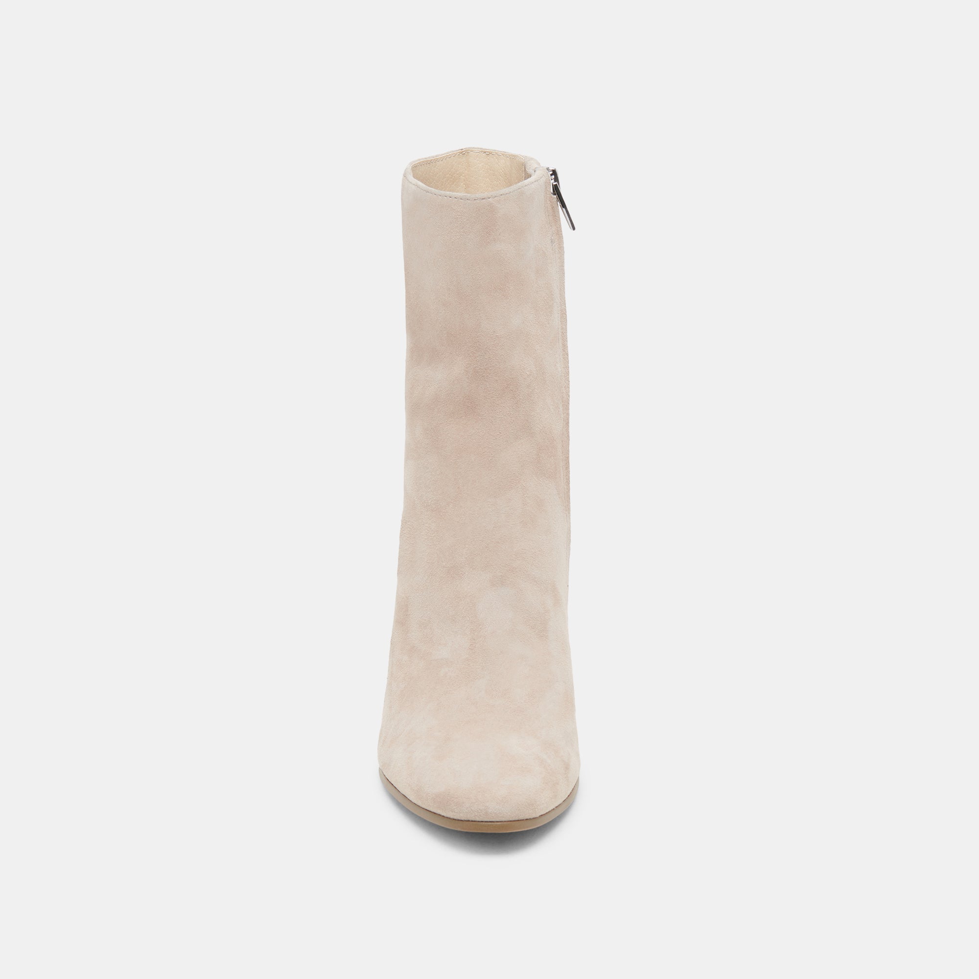 Suzy Taupe Suede Booties for Women - Comfortable & Stylish Ankle Boots for Fall & Winter Fashion, Office, and Casual Outings