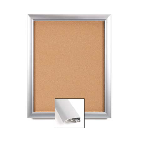 Extra Large 24 x 60 Inch Super Wide Enclosed Cork Bulletin Board with Swing Frame - Perfect for Office, Classroom, or Home Organization & Message Display