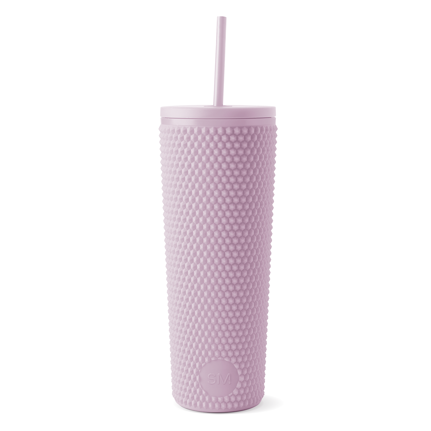 Textured Plastic Classic Tumbler with Straw Lid - Insulated Reusable Water Bottle for Office, Gym, Travel & Outdoor Activities